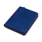 Galen Leather 5 Slot Zippered Pen Case - Navy Blue
