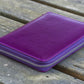 Galen Leather 5 Slot Zippered Pen Case - Purple