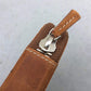 Galen Leather 6 Slot Zippered Pen Case - Crazy Horse Brown