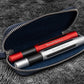 Galen Leather Double Zippered Pen Case for Kaweco Pocket Pen - Crazy Horse Navy Blue