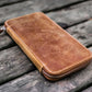 Galen Leather Hobonichi Zippered Mega Weeks Cover - Crazy Horse Brown
