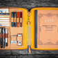 Galen Leather B5 Zippered Notebook Folio - Crazy Horse Honey Ochre