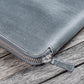 Galen Leather B5 Zippered Notebook Folio - Crazy Horse Smoky