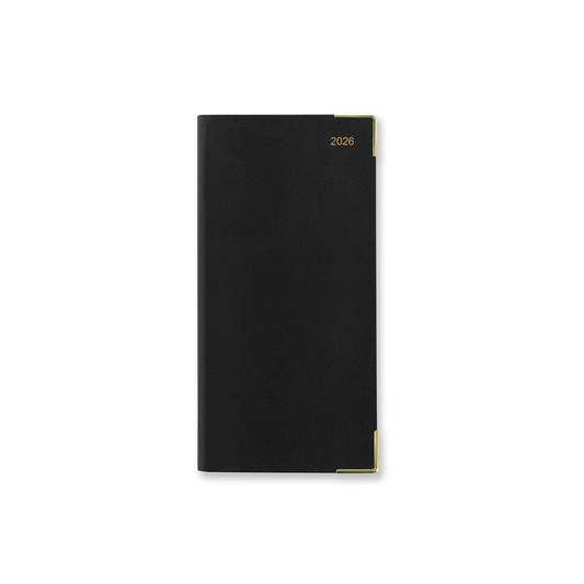 Letts of London 2026 Classic Slim Week to View Planner - Black (Landscape)