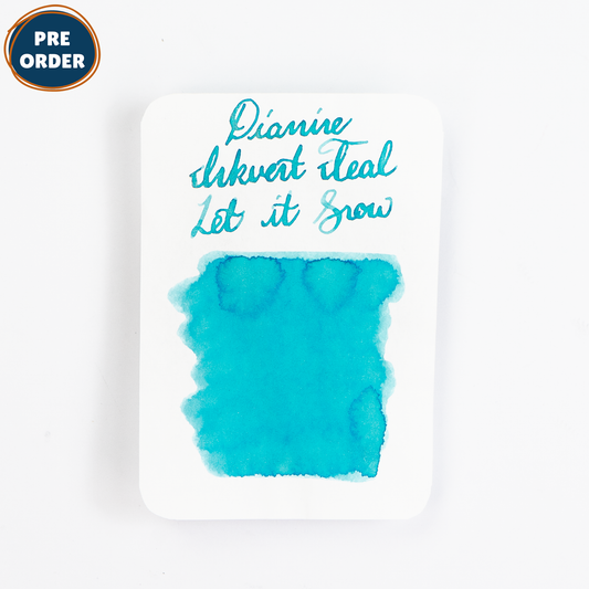 Diamine Let It Snow (50ml) Bottled Ink (Chameleon) - Teal Edition