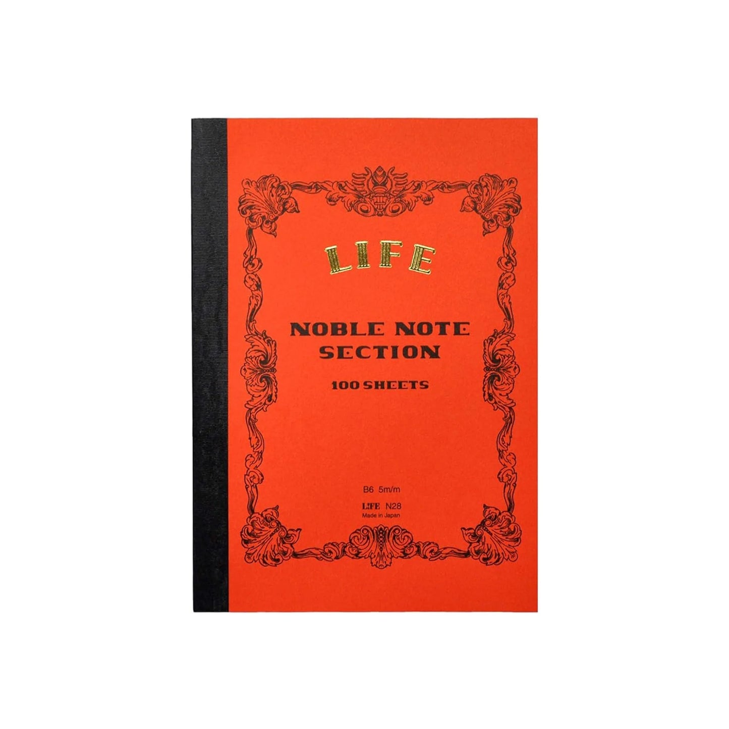 LIFE B6 Grid Noble Notebook - Red