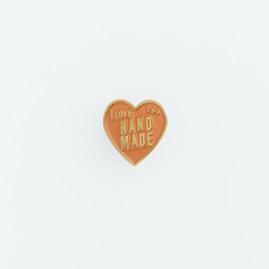 The Superior Labor Heart Logo Pin - Light Brown