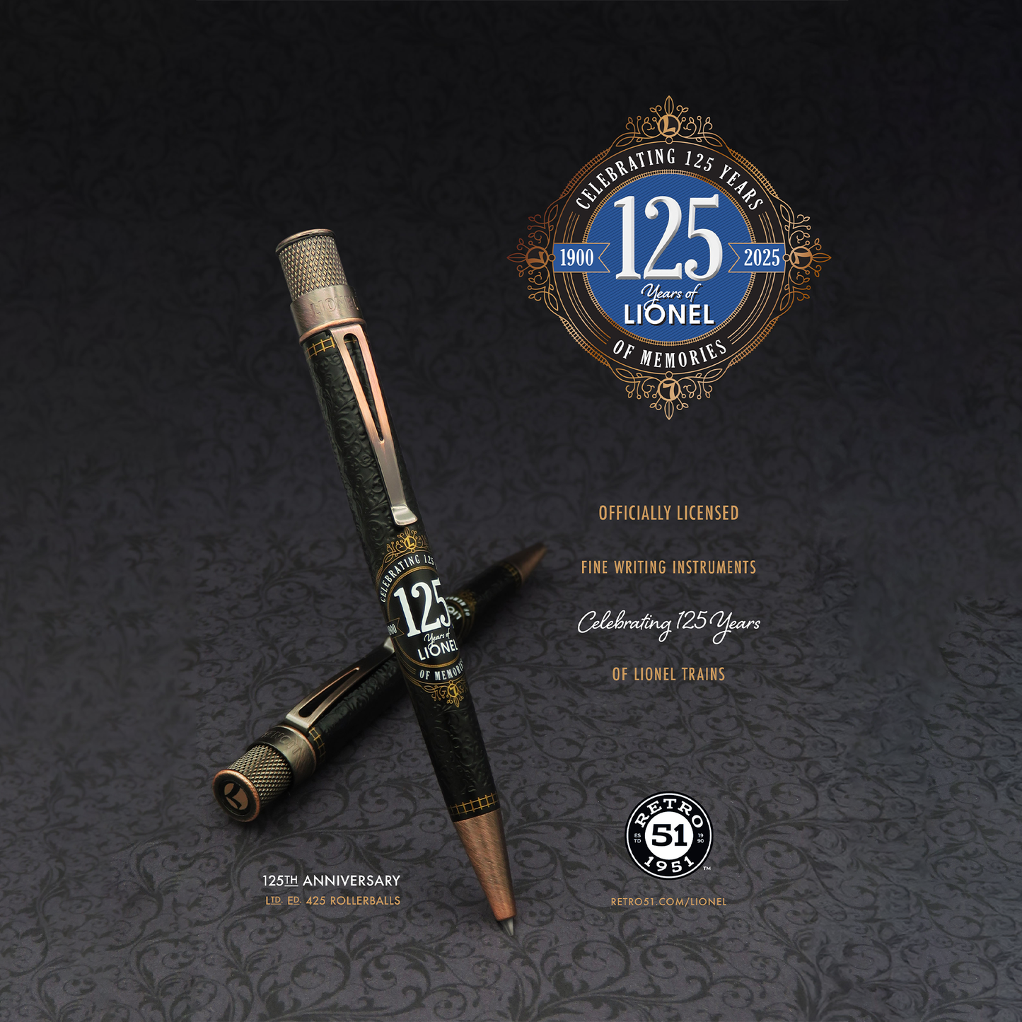 Retro 51 Tornado Rollerball - Lionel Trains 125th Anniversary Tribute (Limited Edition)