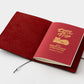 TRAVELER'S Notebook LOVE AND TRIP Passport Size Starter Kit - Red