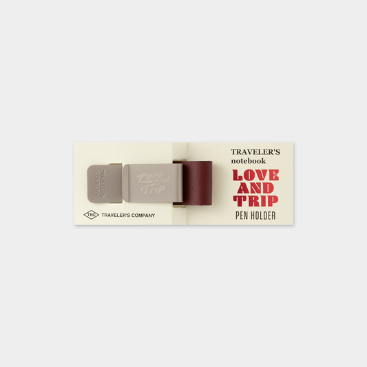 TRAVELER'S Notebook LOVE AND TRIP Pen Holder - Red