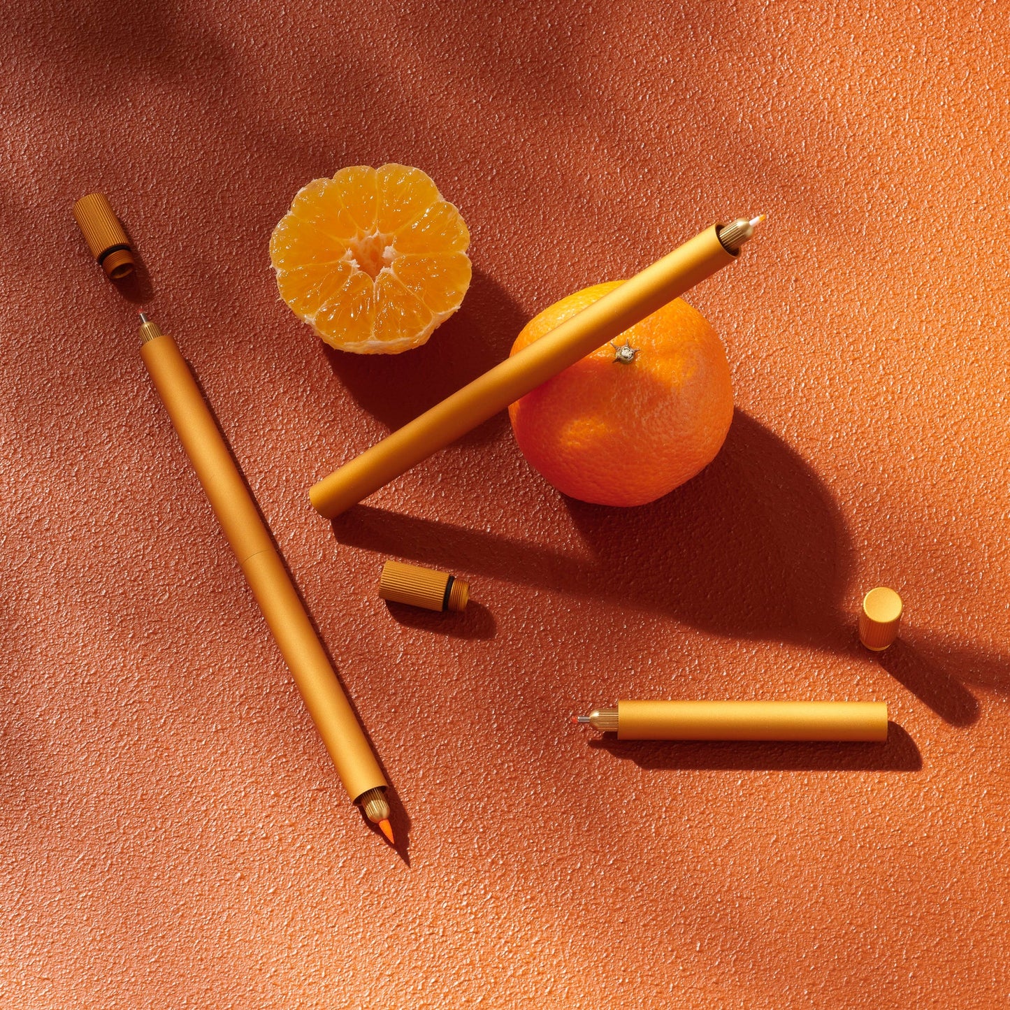 Tom's Studio Lumos Pro The Infinitely Refillable Pen - Matte Clementine (Duo Tip)