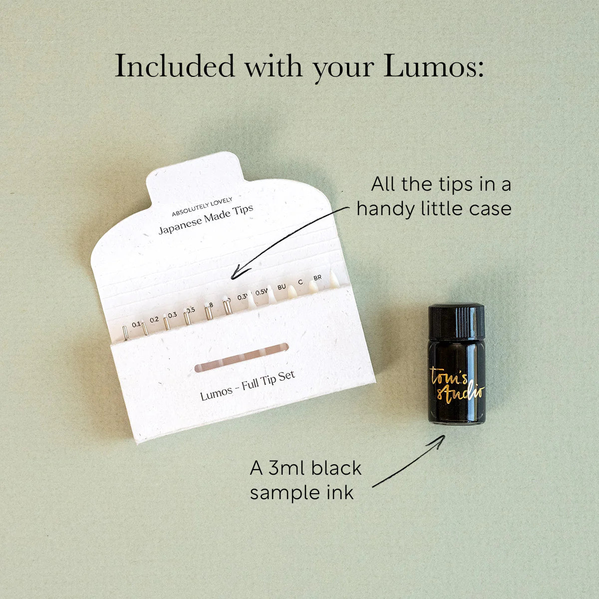 Tom's Studio Lumos Pro The Infinitely Refillable Pen - Stainless Steel (Duo Tip)