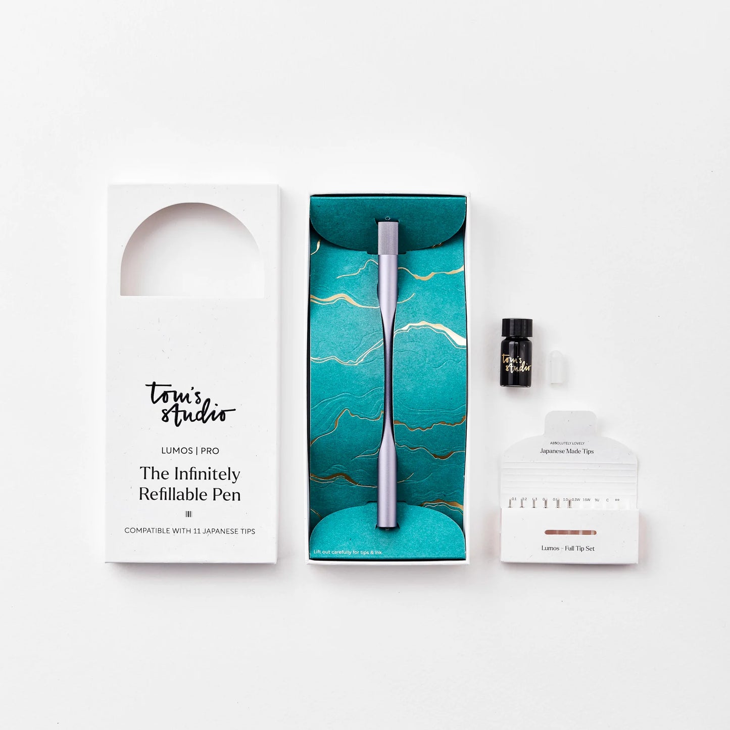 Tom's Studio Lumos Pro The Infinitely Refillable Pen - Midnight (Single Tip)