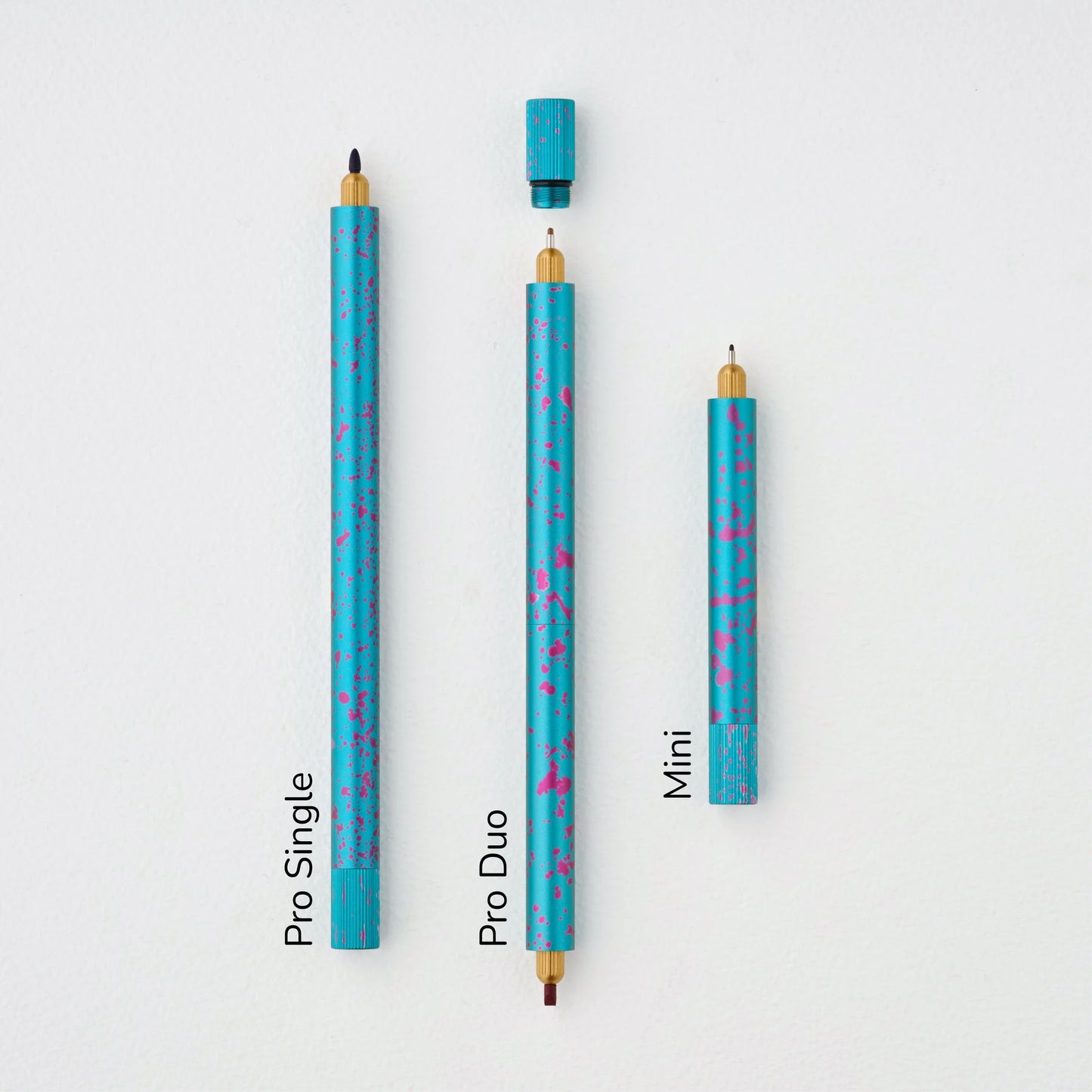 Tom's Studio Splash Lumos Mini Refillable Pen - Blue Raspberry