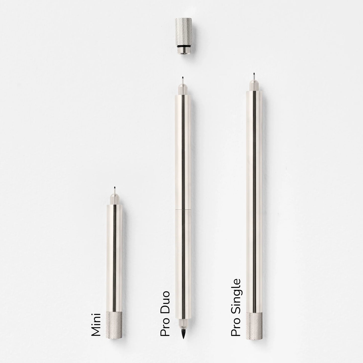 Tom's Studio Lumos Pro The Infinitely Refillable Pen - Stainless Steel (Duo Tip)