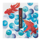 Midori Letterpad - Marble and Goldfish (Foil Stampling)