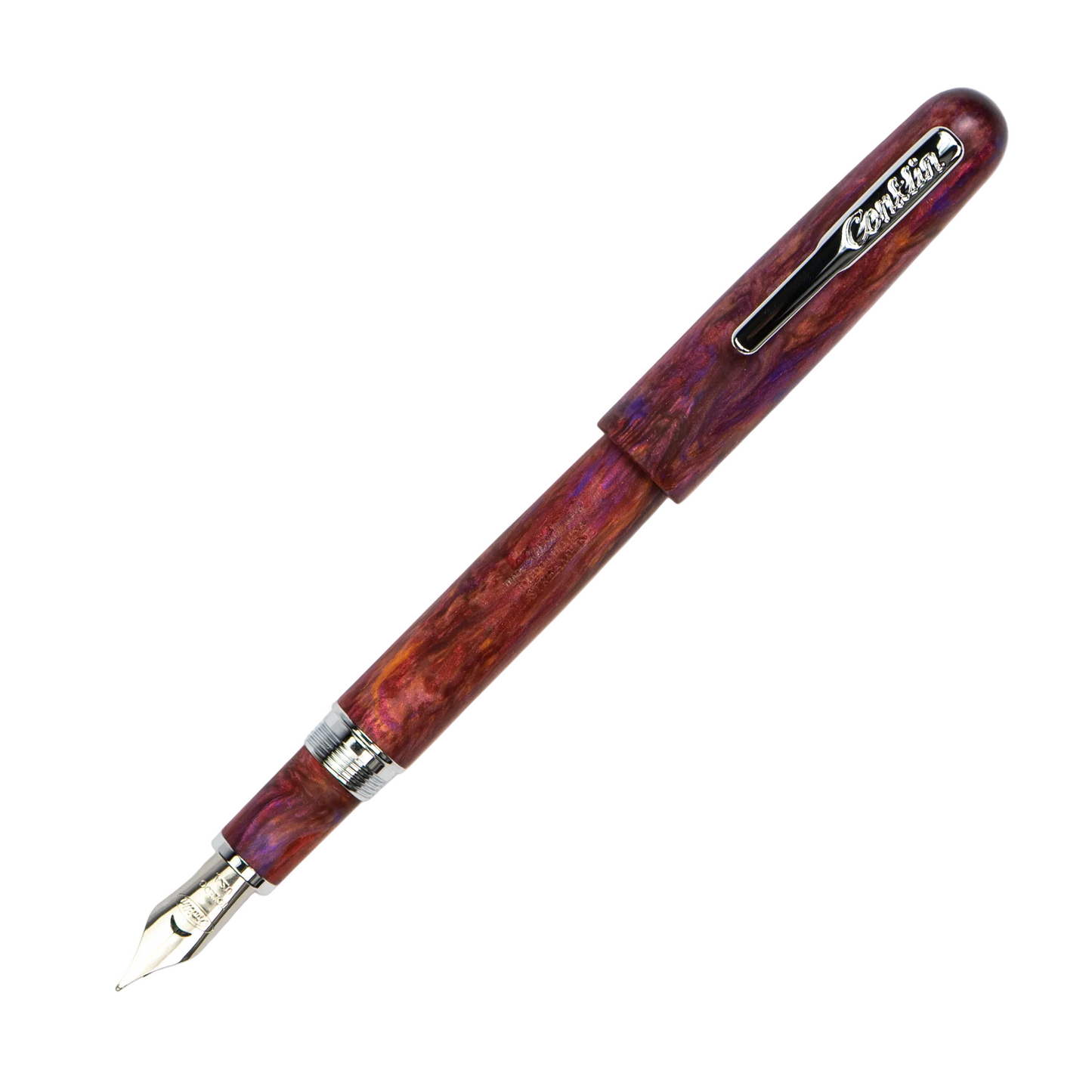 Conklin Streamline Fountain Pen - Matte: Sunset Medley with Chrome Trim (Limited Edition)