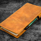 Galen Leather Slim Hobonichi Planner Cover - Crazy Horse Honey Ochre