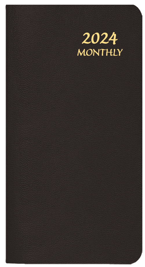 Payne 2024 Skivertex Monthly Pocket Planner Planner (3.5" x 6.5") (Assorted)