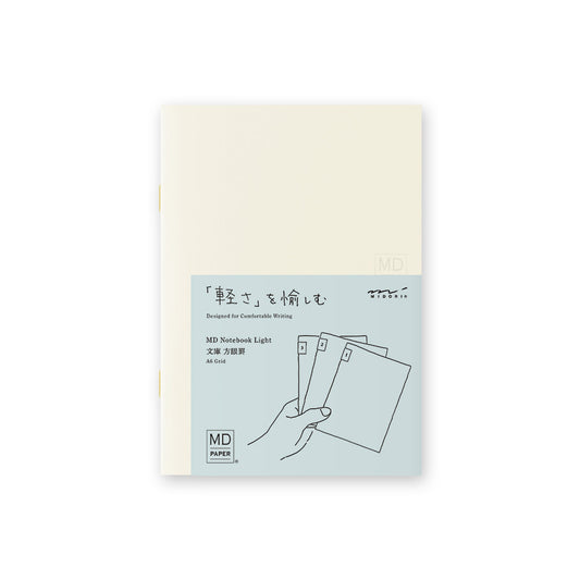 Midori MD Light A6 Notebook - Grid Pack (Set of 3)