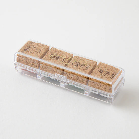 Midori Yuru Log Pre-Inked Stamp - Cafe