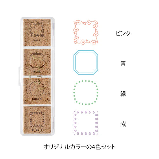 Midori Yuru Log Pre-Inked Stamp - Frame
