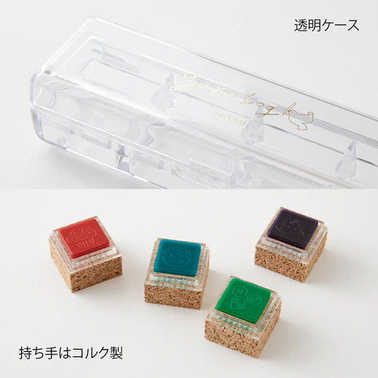 Midori Yuru Log Pre-Inked Stamp - Sweet