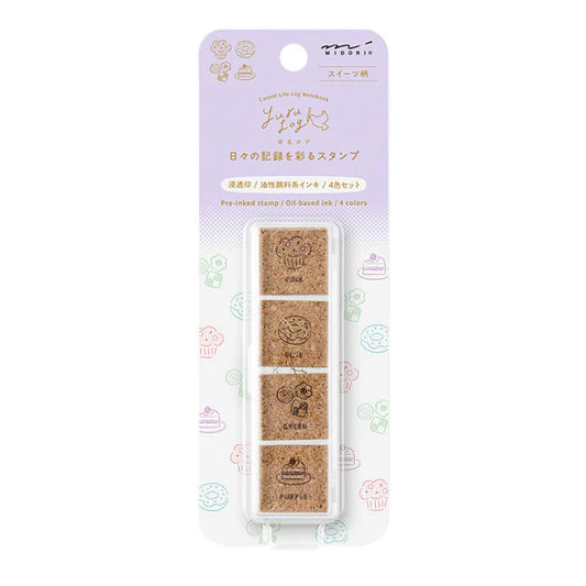 Midori Yuru Log Pre-Inked Stamp - Sweet