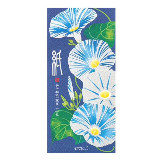 Midori Message Letterpad - Morning Glory (Silk Printing)