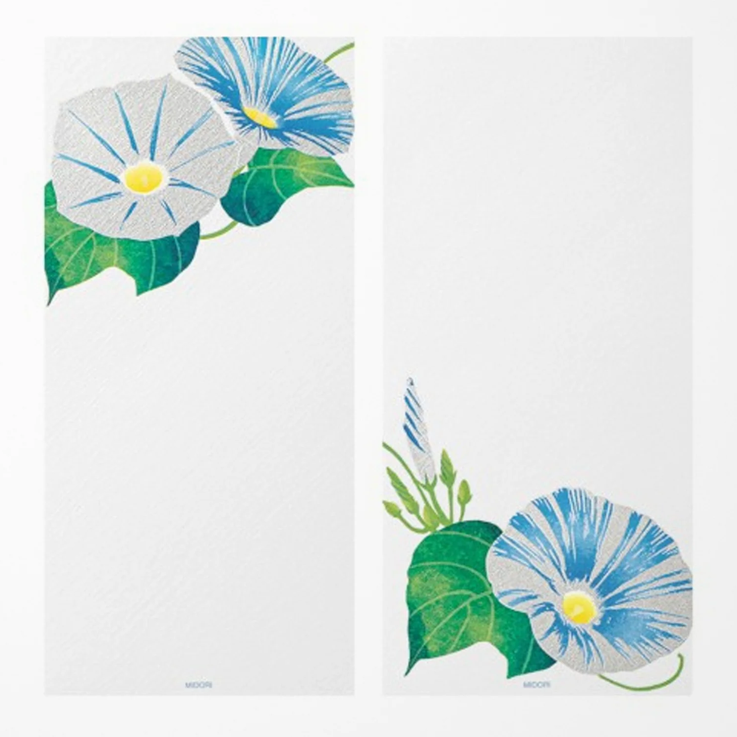 Midori Message Letterpad - Morning Glory (Silk Printing)