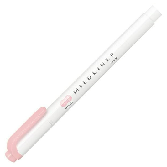 Zebra Mildliner Double Ended Highlighter - Mild Dusty Pink