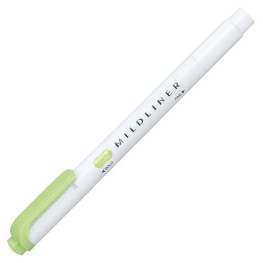 Zebra Mildliner Double Ended Highlighter - Mild Green