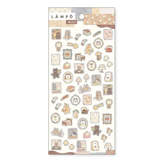Mind Wave LAMPO Mini Sticker - Cat and Night