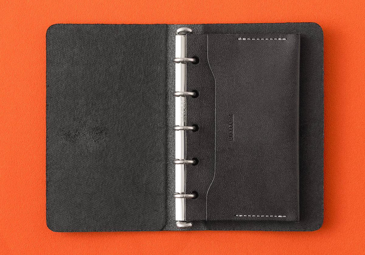 PLOTTER Accessory Refill Double Pocket Leather Card Case - Mini 5 Size