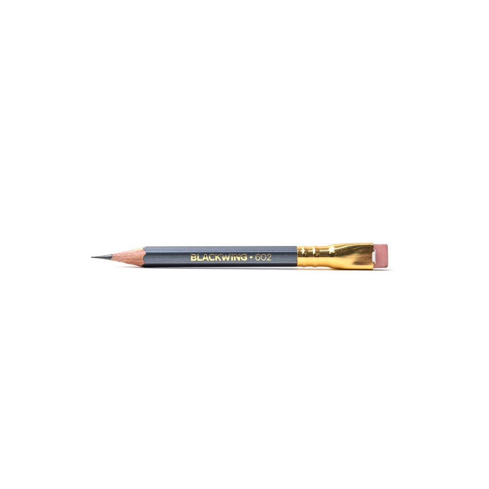 Blackwing Pencils - 602 Gunmetal Grey (Short) (Firm - Set of 12)