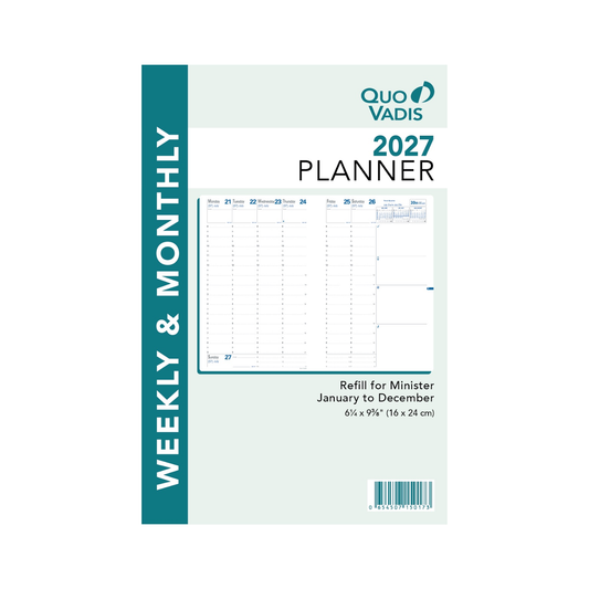 Quo Vadis 2027 Minister Planner Refill