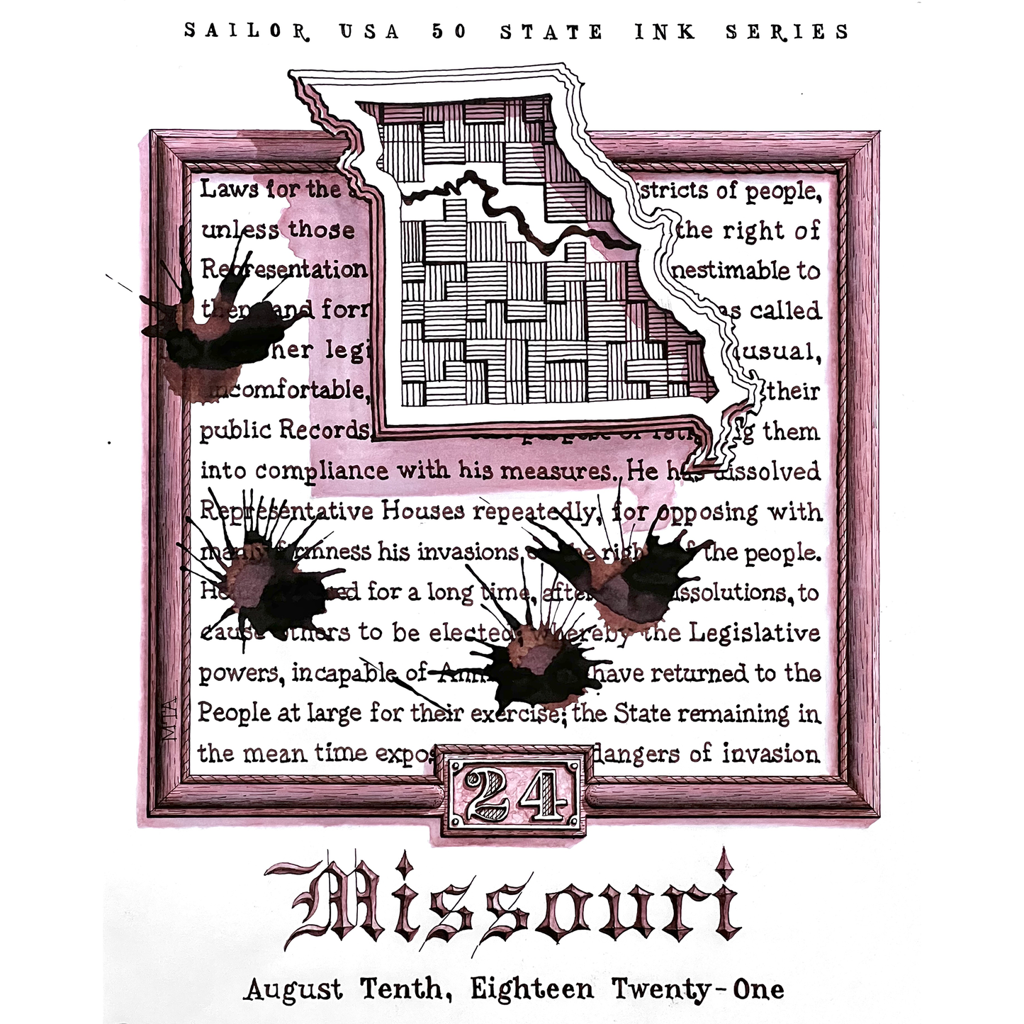 Sailor USA 50 States - Missouri (20ml) Bottled Ink