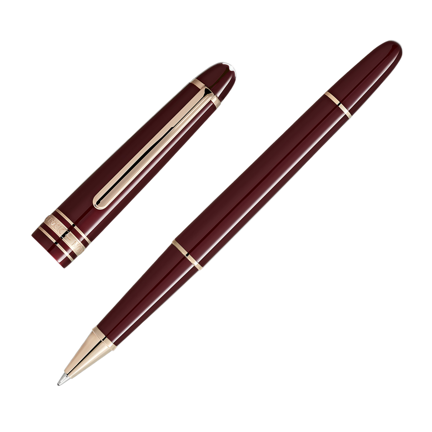 Montblanc 163 Meisterstuck Rollerball - Burgundy Red (Classique)