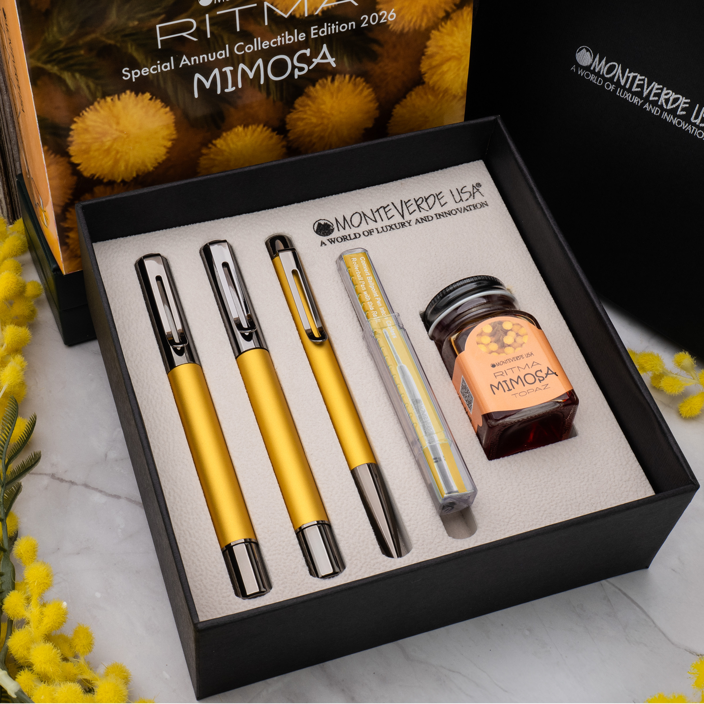 Monteverde Ritma 3 + 2 Piece Set - Mimosa (2026 Special Collection Edition)