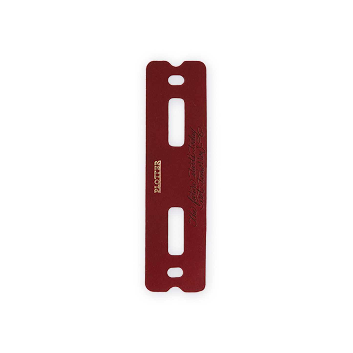 PLOTTER Narrow Size Liscio 6-Ring Leather Binder - Red Brown (Limited Edition BOX)