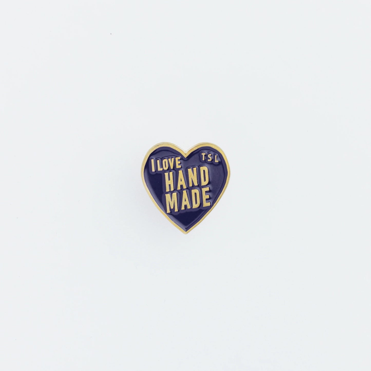 The Superior Labor Heart Logo Pin - Navy