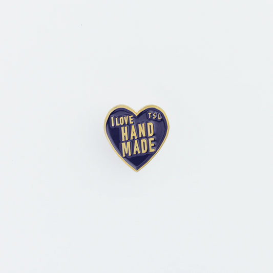 The Superior Labor Heart Logo Pin - Navy