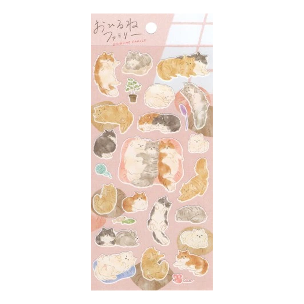 Mind Wave Ohirune Family Sticker - Cats