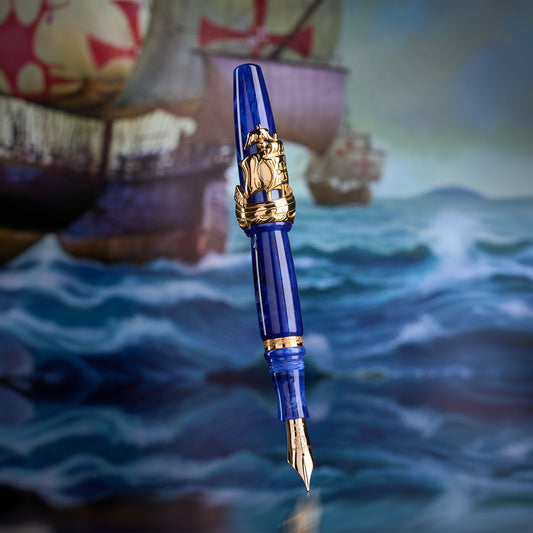 Maiora Nino Marino Columbus Fountain Pen - Vermeil (Limited Edition)