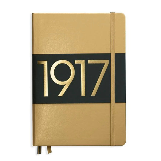 Leuchtturm1917 A5 Medium Hardcover Dotted Notebook - Gold
