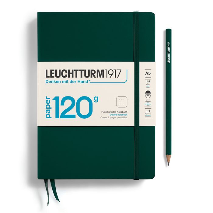 Leuchtturm1917 Edition 120G A5 Dotted Notebook - Forest Green