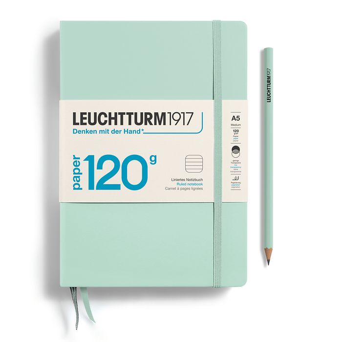 Leuchtturm1917 Edition 120G A5 Ruled Notebook - Mint Green