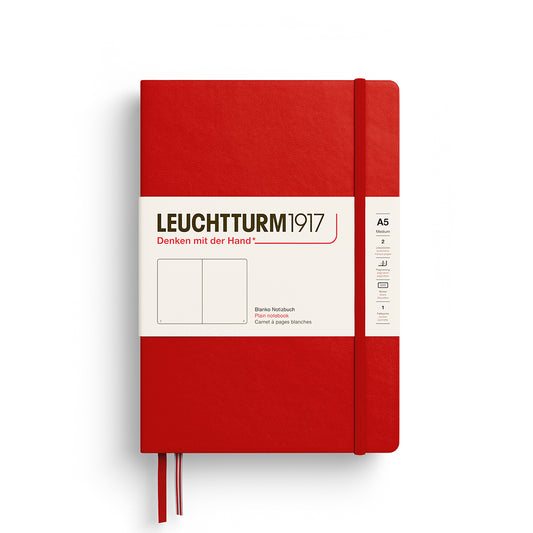 Leuchtturm1917 A5 Medium Hardcover Plain Notebook - Cherry