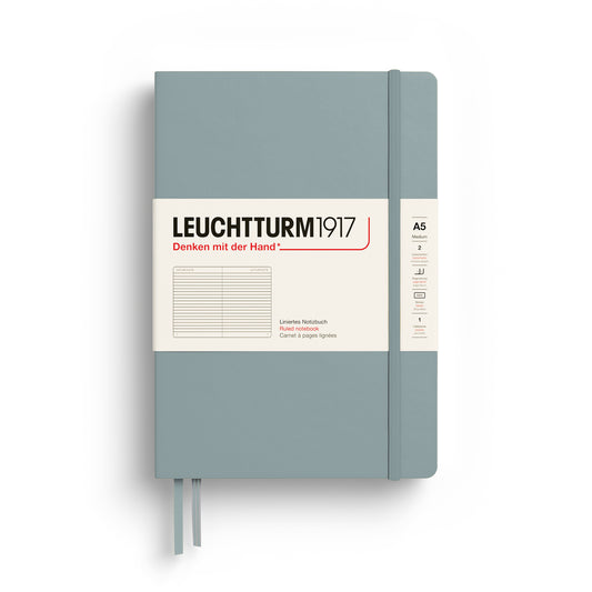 Leuchtturm1917 A5 Medium Hardcover Ruled Notebook - Dove