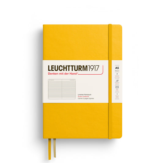 Leuchtturm1917 A5 Medium Hardcover Ruled Notebook - Sunflower